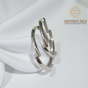 U93 STERLING RHODIUM BANGLES